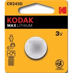 Бат лит CR 2430 Kodak 1xBL 3V Max (60/240)