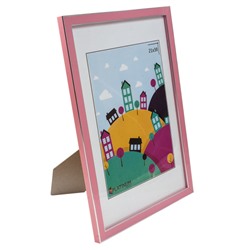 Рамка пластик 21x30 Акварель розовый с ножкой стекло (30)