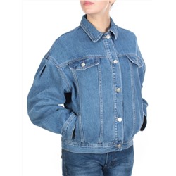 836 BLUE Куртка джинсовая женская (100% хлопок)