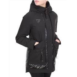 E03 BLACK Куртка демисезонная женская HOLDLUCK (100 гр. синтепон)