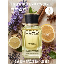 Парфюм Beas 50 ml U 759 Xerjoff Naxos 1861 unisex