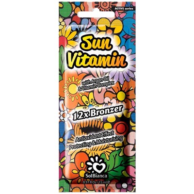 SolBianca Крем для загара в солярии «Sun Vitamin» 12х bronzer 15 мл