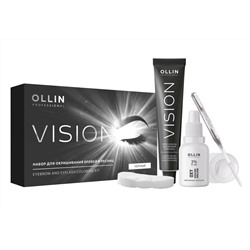 Набор для окрашивания бровей и ресниц OLLIN Professional  (черный)
