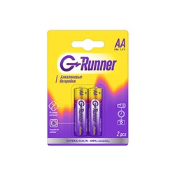 Батарейки алкалиновые «G-runner» AA/LR6, 1,5 V, в блистере 2 батарейки, (упаковка 12 шт.)