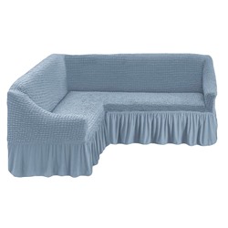 Чехол на угловой диван "Голубой"
