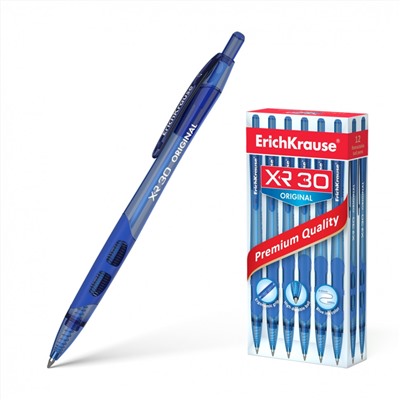Ручка шарик автом XR-30 Matic&Grip Original, синий (12 шт)