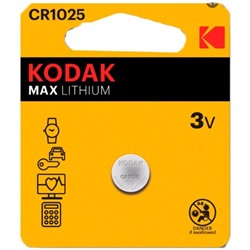 Бат лит CR 1025 Kodak 1xBL 3V Max (60/240)
