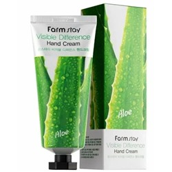 Крем для рук с экстрактом алоэ Farm Stay Visible Difference Aloe Hand Cream 100г