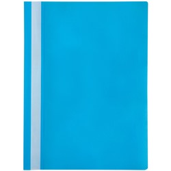 Папка-скоросшиватель пластик. А4, 120мкм, голубая с прозр. верхом (Спейс)