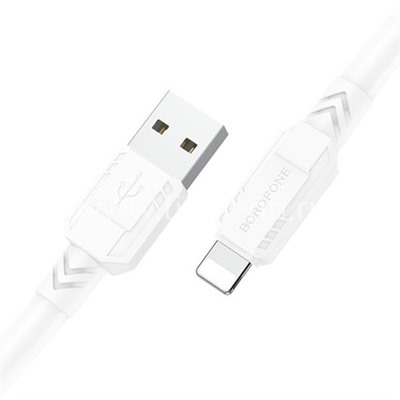 USB кабель Lightning 1.0м BOROFONE BX81 (белый) 2.4A