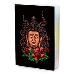 MOB523 Обложка для паспорта ПВХ Будда