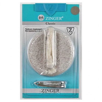 Zinger Набор для педикюра (пемза, клиппер) / Classic SIS-94-2