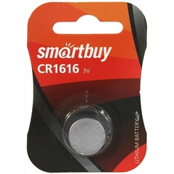 Батарейка SmartBuy CR 1616 (1*Bl) (12/72)