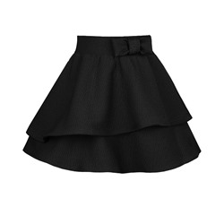 Школьная юбка для девочки чёрного цвета 83337-ДШ21