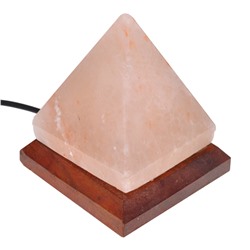 WS014 Соляной светильник Пирамида, 8х8х8см