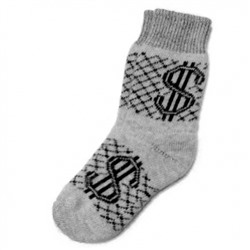 Мужские шерстяные носки с долларом - 504.18