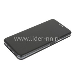 Чехол-книжка для Xiaomi Redmi Mi 10T Lite Brauffen (горизонтальный флип) черная (пакет)