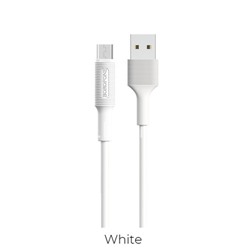 USB кабель micro USB 1.0м BOROFONE BX1 (белый) 2.0A
