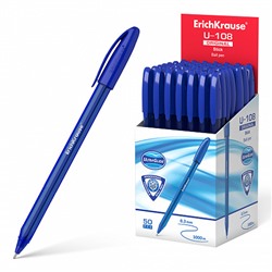 Ручка шариковая 1,0 мм, синяя "U-108 Original Stick" (ErichKrause)