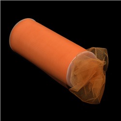 Фатин средней жесткости в шпульках, 100% нейлон, шир.220 мм, 22.86 м, цв.30 оранжевый