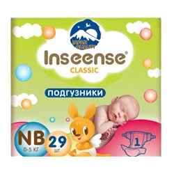 Подгузники Inseense Classic Plus NB (0-5 кг), 29 шт