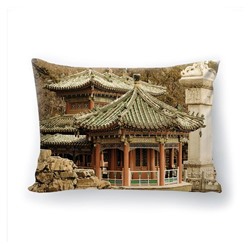 Подушка декоративная с 3D рисунком "Чайна таун"