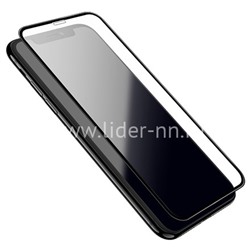 Защитное стекло HOCO на экран для iPhoneXR/iPhone 11 (без упаковки) черное