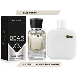 Мужская парфюмерия   Парфюм Beas Lacoste L.12.12. White Blanc Men 50 ml арт. M 206