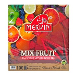 Чай чёрный Mervin Ceylon Black Tea Hedelmä mix (фруктовый микс) 100 пак