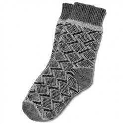 Мужские шерстяные носки с орнаментом - 504.8