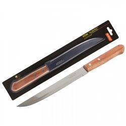 Нож кухонный дерев ручка 20см разделочный сталь 3CR13 SS Mallony (12/72)