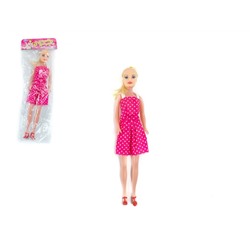 Кукла 11,5" простая в платье Кпасивая девушка в ассортименте в пак.,100751769/2218-16