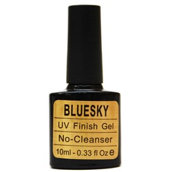 Гель-лак Bluesky UV Finish Gel No-Cleanser верхнее покрытие без mlипкого слоя 10 ml
