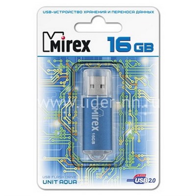 USB Flash 16GB Mirex UNIT AQUA