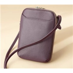 Предзаказ! Женская маленькая кожаная сумка-кошелек, фиолетовая