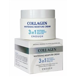 Осветляющий крем для лица с коллагеном ENOUGH Collagen 3in1 Cream 50ml