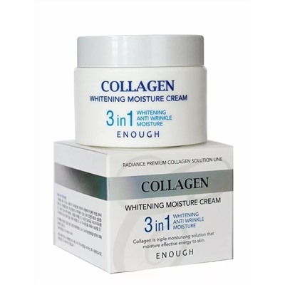 Осветляющий крем для лица с коллагеном ENOUGH Collagen 3in1 Cream 50ml