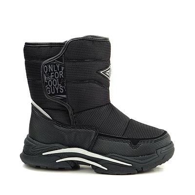 5336-7A черн Ботинки зима для мальчиков размер 32, по стельке 20,5см