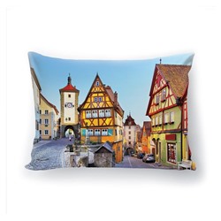 Подушка декоративная с 3D рисунком "Старый город"