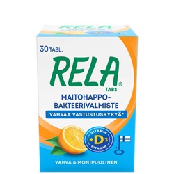 Молочнокислые бактерии Rela Tabs (вкус апельсина) - 30 кап