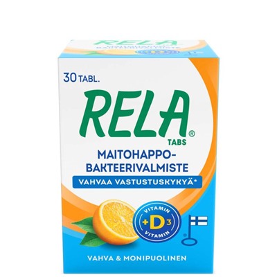 Молочнокислые бактерии Rela Tabs (вкус апельсина) - 30 кап