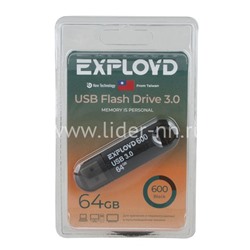 USB Flash 64GB Exployd (600) черный 3.0