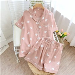 Предзаказ! Пижама пыльно-розовая в сердечко размер XL
