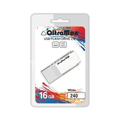 USB Flash 16GB Oltramax (240) белый
