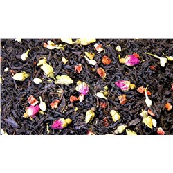 Королева Марго Черный чай с нежными розами,жасмином, дикой малиной и лесной земляникой.