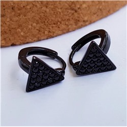 Серьги коллекция Xuping Black покрытие позолота