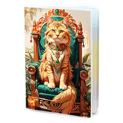 MOB783 Обложка для паспорта Тропический кот