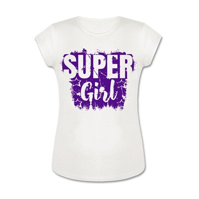 Белая футболка для девчоки 83052-ДЛ18