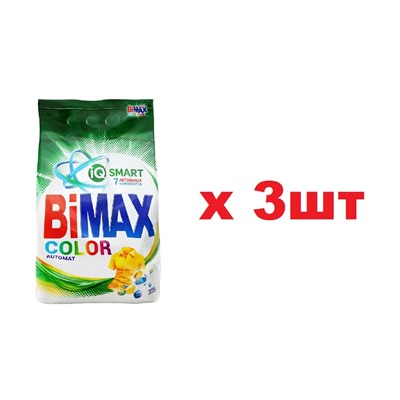 Bimax Стиральный порошок automat 3кг Color 3шт