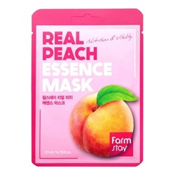 Тканевая маска для лица с экстрактом персика Farm Stay Real Peach
